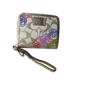 Coach Multicolor Floral Wristlet